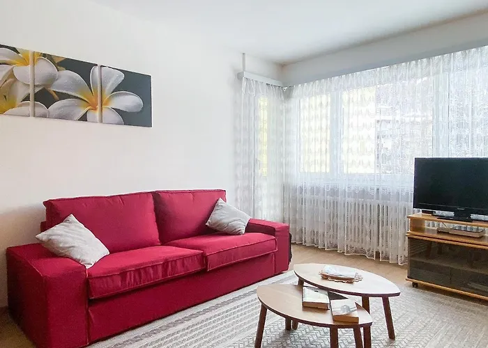 公寓 Zentrale In Mit Grossem Balkon 圣莫里茨